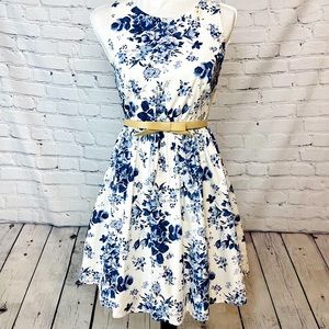 Rare Emerald Sundae Tea dress vintage toile print